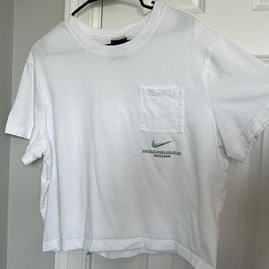 Nike swoosh crop top